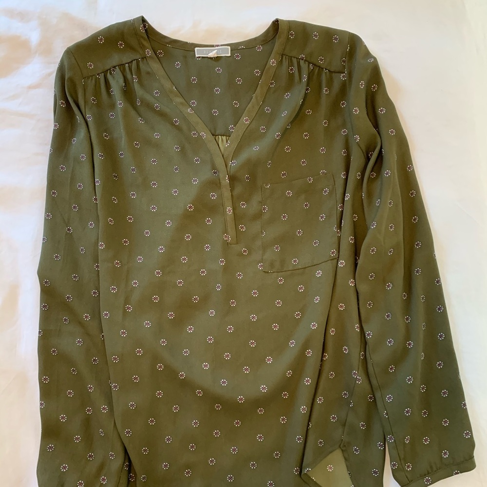 Olive green blouse